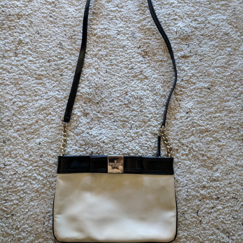 Kate Spade Beige Bow Crossbody